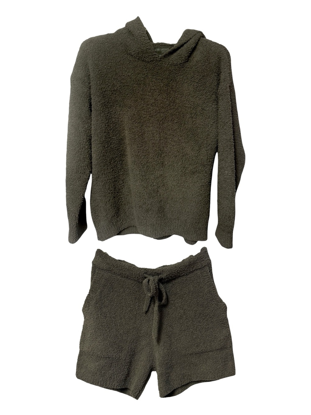 Barefoot Dreams Eco Chic Hoodie & Shorts Set Sz XS